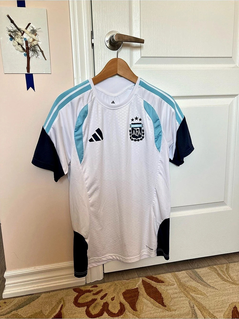 adidas Argentina National Team Soccer Jersey White & Blue